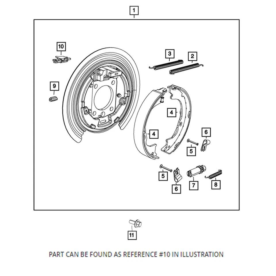 Genuine OEM Mopar Parking Brake Lever For Dodge Durango Jeep Grand Cherokee - Image 1 of 1