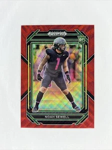 Noah Sewell RC, 2023 Panini Prizm Draft Picks, #191 Ruby Wave Prizm, Oregon - Picture 1 of 2