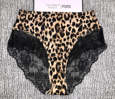 Victoria's Secret Very Sexy NWT XXL Leopard Print High Waist Brief Panty Lace - Image 1 of 4
