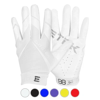 Authentic EliteTek RG-14 Football Grip Gloves Youth and Adult - Super Grip