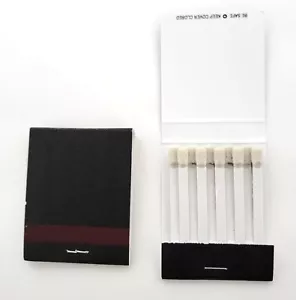 250 plain white BLACK matchbooks wedding, 20 strike - Picture 1 of 1
