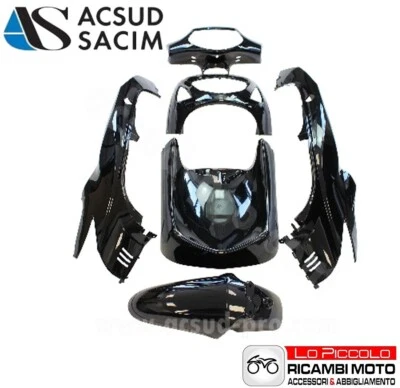 ACSUD KIT CARENE 6 PEZZI NERO MODELLO TIPO ORIGINALE HONDA SH 150 2001 2002 2003 2004