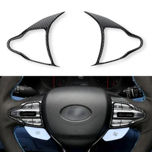 Cubierta del volante de fibra de carbono marco para Hyundai I30 N, Kona N, I20 N - Imagen 1 de 8