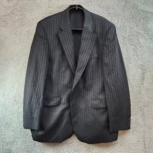 Alexandre Suit Coat - Men's Size 44 US (Euro size 54) Long - Black/White Stripes - Picture 1 of 16