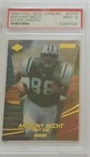2000 Collector's Edge Supreme Anthony Becht RC Rookie Jets Card #U173 PSA 9 Mint