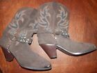 WOMENS DINGO HARNESS SNIP TOE BROWN BOOTS SIZE 8 M  Leather Upper, 2.5"Heel