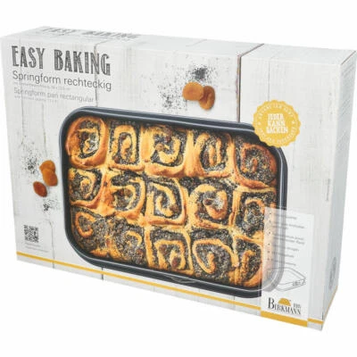 Birkmann Easy Baking Springform Eckig Backform Kuchenbackform 34 x 23.5 cm - Bild 1 von 4