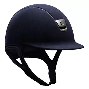 SAMSHIELD 2.0 PREMIUM HELM 300 SWAROVSKI ORIGINAL BLAU ALCANTARA MEDIUM 57cm - Bild 1 von 13