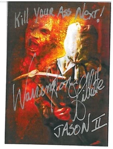 Friday the 13th Card Steve Dash & Warrington Gillette Auto With JSA - Picture 1 of 2