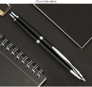 PILOT Fountain pen FCN-1MR-B Size M " Capless " Black Special alloy Brass DHL - Picture 1 of 8