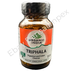 ORGANIC INDIA Triphala Capsules Digestion & Colon Cleanse 60 Capsule - Picture 1 of 3