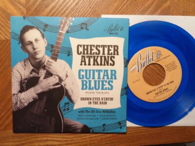 MODERN  BLUE 45 7" VINYL w/SLV/CHESTER CHET ATKINS/GUITAR BLUES/BROWN EYES/ 1000 - Image 1 of 2