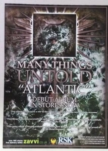 MANY THINGS UNTOLD "Atlantic" ~ Magazine Page PRINT AD 2008 - Picture 1 of 1