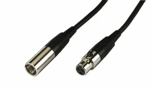 Monacor MCM-500/Sw Mini-Xlr-Kabel-Stecker And Clutch With Kabelknickschutz 5 M - Afbeelding 1 van 1