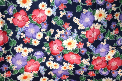 60 INCH WIDE VIBRANT FLORAL ALLOVER FROM CRANSTON -  100% COTTON FABRIC - Image 1 of 4