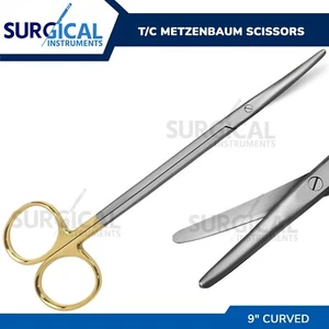 T/C Metzenbaum Scissors 9" Curved Surgical Veterinary Instruments German Grade - Picture 1 of 9