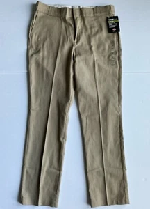 Dickies Women’s 776F Flex Slim Fit Straight Leg Work Pants - Khaki, Size 16 - Picture 1 of 4
