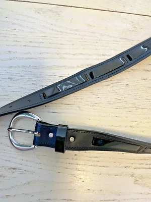 J Peterman Cinturón Cuero Mujer XL 41/42 Negro Kentucky 1 1/4" Ancho EE. UU. Foto 1 de 4