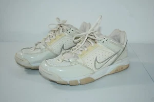 Vintage Nike Air Mens White Lace Up 2004 Sneaker Shoes 040103 IY Size 9.5 - Picture 1 of 10