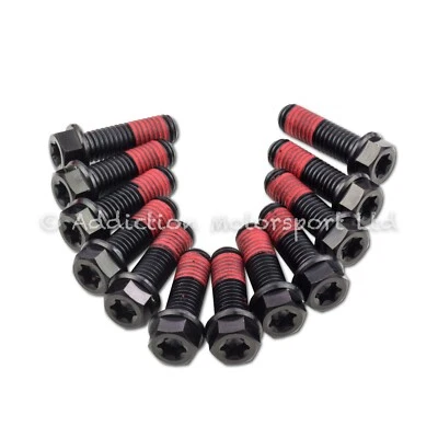 12x Bmw S1000RR HP4 Negro Titanio Disco Delantero Rotor Tornillos Bloqueo de Rosca Foto 1 de 3