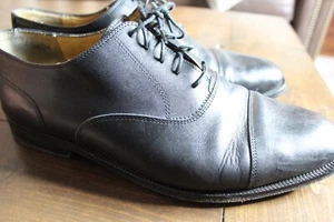 Cole Haan Men's Black Leather Cap Toe Oxford Size 11.5 - Picture 1 of 7