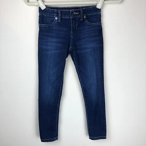The Childrens Place Girls Jeggings Dark Wash Stretch Spandex Pants Blue SZ6 Jean - Picture 1 of 5