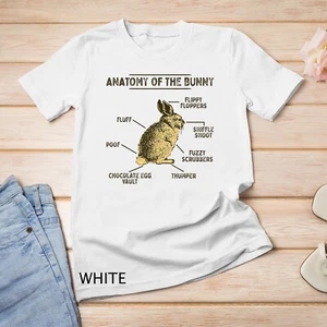 Anatomy Of The Bunny Rabbit Easter Lover Unisex T-shirt - Picture 1 of 15