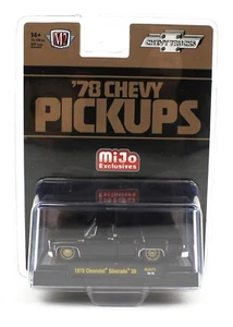 Chevrolet Silverado 30 1978 camioneta doble M2 Machines 1:64 MiJo *NEGRO* *NUEVO EN PAQUETE* - Imagen 1 de 1