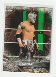 2017 Topps WWE Road to WrestleMania #10 Kalisto WWE Cruiserweight Card - Picture 1 of 2