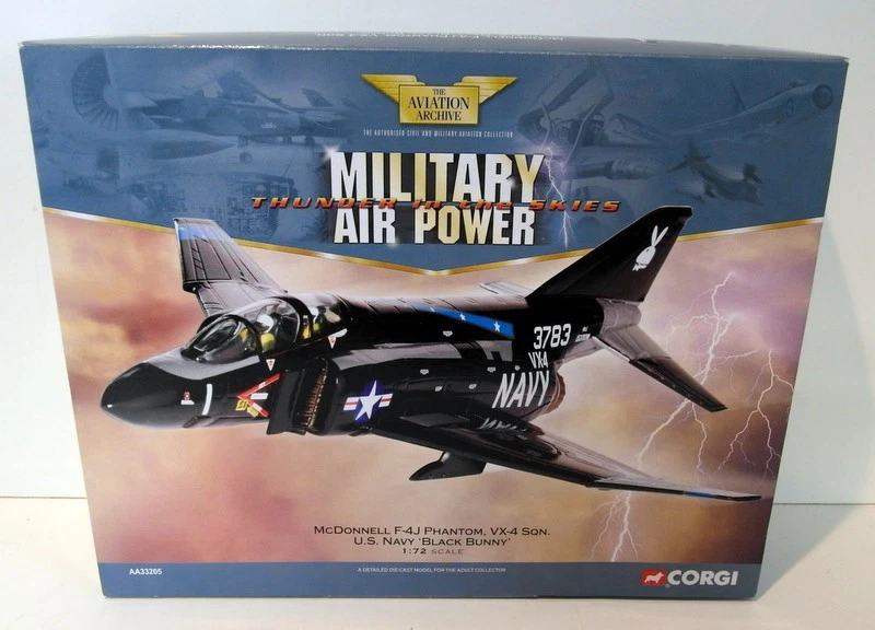 Corgi 1/72 AA33205 McDonnell F-4J Phantom VX-4 Sqn Black Bunny - Image 1 of 4