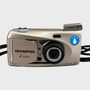 Olympus i Zoom 75 Gold APS 28-75mm Point Shoot Film Camera - TESTED - Picture 1 of 13