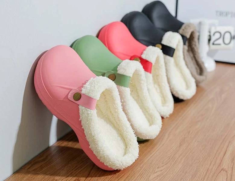 2025 Herren Damen klassisch gefüttert warm Kunstfell Slipper Paar Clogs Größe - Bild 1 von 4