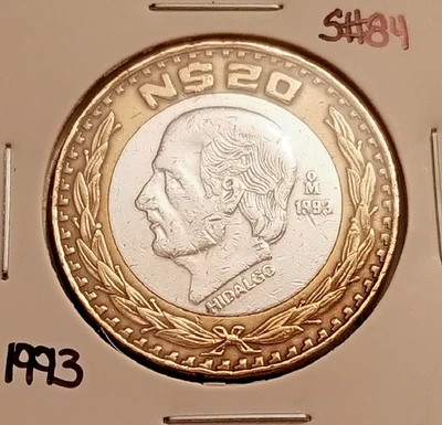 Mexico 20 Nuevos Pesos 1993, Hidalgo, Silver Coin .925, Moneda de Plata .925 - Image 1 of 4