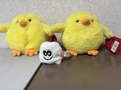 Three Cuddly Fluffy Toys Soft Plush Toys 2 x Keel Toys Ducks 18 & 7cm Yellow - Image 1 of 4