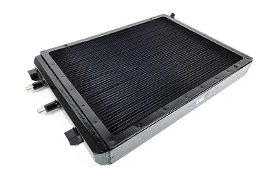 Trocador de calor CSF para 2014+ BMW M3/M4 (F8X) montagem frontal com protetor de rocha - Preto - Imagem 1 de 2