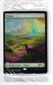 MTG SEALED STANDARD SHOWDOWN FOIL FULL ART BASIC LAND PROMO PRIZE PACK NM PLAINS - Picture 1 of 2