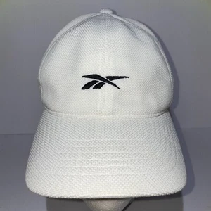 Vintage Reebok Baseball Cap weiß atmungsaktiv Strapback - Bild 1 von 6