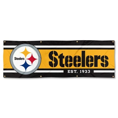 Pittsburgh Steelers Large 6 Foot Banner - Image 1 of 4