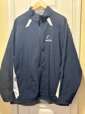 Chaqueta Penn State Hombre Holloway XL Azul Marino Blanco Cremallera Manga Larga Bordada Elástica Foto 1 de 4