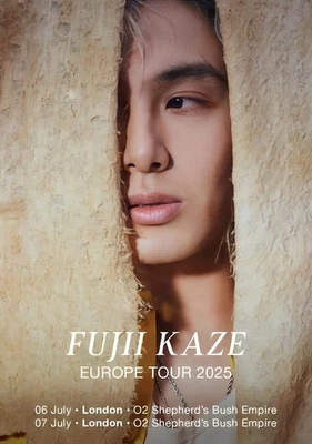 FUJII KAZE Masshiro 2025 UK Tour LONDON Shepherd’s Bush Empire Poster - Image 1 of 4