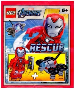 LEGO Rescue Minifigure with Drone Paper Bag 242217 Marvel Iron Man NEW - Picture 1 of 1