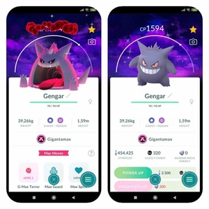 Pokemon Brillante Gigantamax Gengar - Fondo Cielos Oscuros (Por favor leer descripción) - Imagen 1 de 1