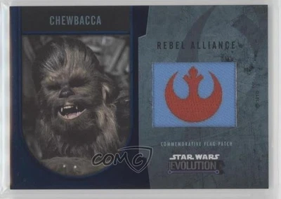2016 Topps Star Wars Evolution Commemorative Flag Silver /50 Chewbacca Patch 1j8 - Image 1 of 3