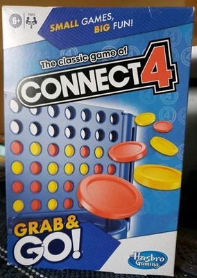 GRAB & GO CONNECT 4 BOARD GAME AS IS VALUE TAPED - Image 1 of 4