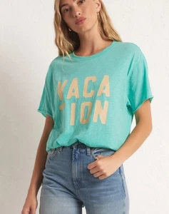 Z Supply Oversized Tee Graphic Vacation Green Damengröße Medium gebraucht, in einwandfreiem Zustand  - Bild 1 von 7