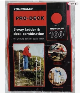 Youngmans Pro-Deck 100 - 5-Way Ladder & Deck Combination - Picture 1 of 6
