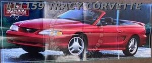 Póster Ford Mustang 1994 52 X 20 auto del año dibujo David Kimble - Imagen 1 de 4