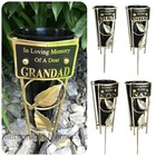 In Loving Memory Grave Pot Flower Vase Metal Spike Memorial Tribute Crematorium