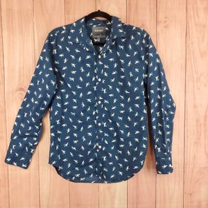 Bonobos L/S Button Up Shirt Mens Sz Small Slim Fit Geometric Print Parrot Bird - Picture 1 of 9