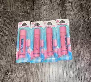 Menge 4 Lip Smacker Zuckerwatte Lippenbalsam Feuchtigkeitscreme je 0,14 Unzen in Einzelhandelspackungen - Bild 1 von 2